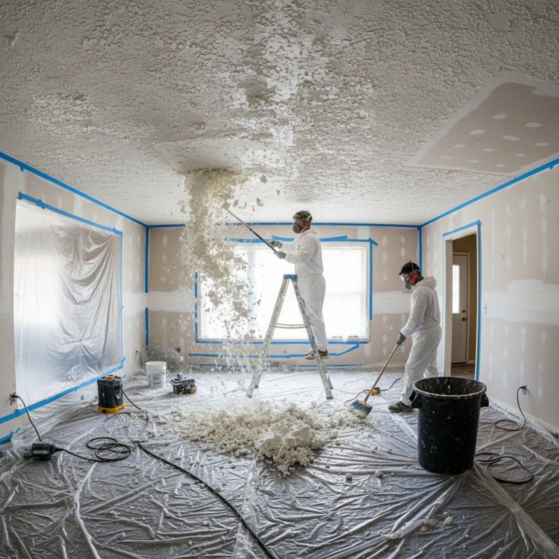 Popcorn Ceiling Removal And Repair