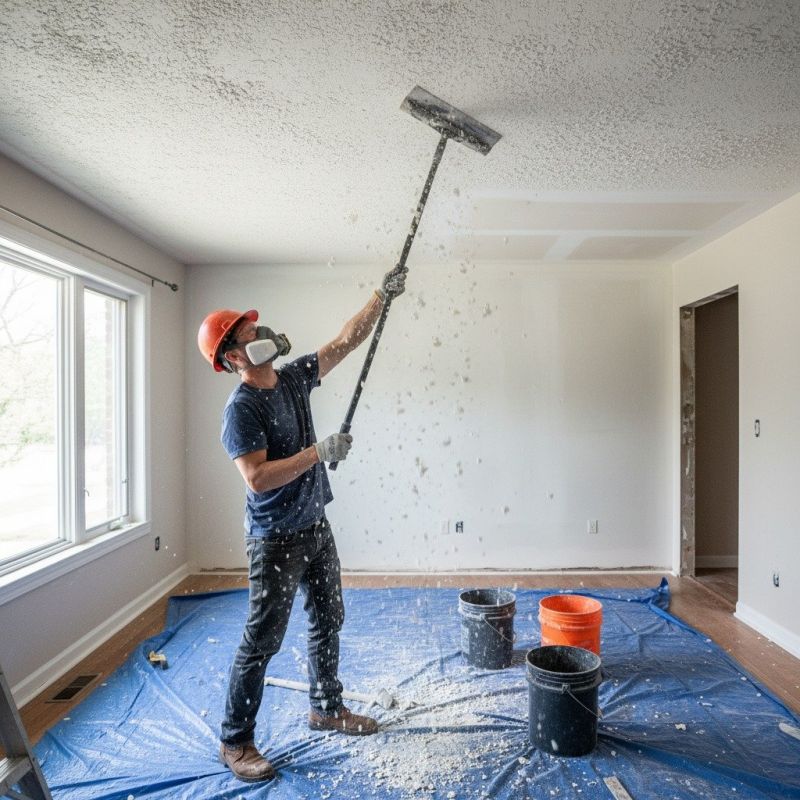 Popcorn Ceiling Removal And Repair
